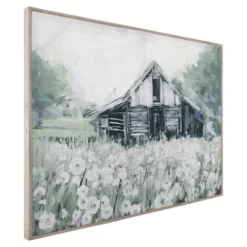 30" X 40" Dandelion Barn By Studio Arts Wrapped Framed Wall Art Canvas - Fine Art Canvas -Home Decoration Series GUEST 06b6bd7c fe37 4dc3 b40f 2b56864c8510