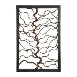 Wood Tree Branch Wall Decor With Black Frame Brown - Olivia & May -Home Decoration Series GUEST 07ec5e8a 3171 4f93 87c9 971ac0f3280e