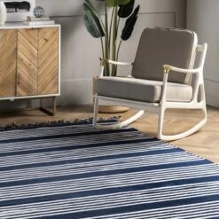 NuLOOM Rowen Striped Cotton Tassel Area Rug 24 NuLOOM Rowen Striped Cotton Tassel Area Rug -Home Decoration Series GUEST 07f5f565 e439 4ae5 9639 397d79f07d39
