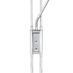 360 Lighting Perseus Modern Torchiere Floor Lamp With Reading Light 71 3/4" Tall Chrome Silver Metal LED Adjustable For Living Room Bedroom House Home -Home Decoration Series GUEST 0898832d 7f5f 4bce b429 3b3c24504cae