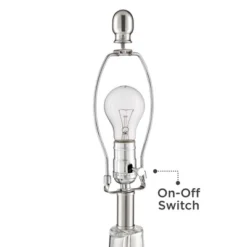 360 Lighting Modern Accent Table Lamps 21.75" High Set Of 2 With USB Charging Port Clear Glass Blue Drum Shade For Living Room Desk Bedroom Office 13 360 Lighting Modern Accent Table Lamps 21.75" High Set Of 2 With USB Charging Port Clear Glass Blue Drum Shade For Living Room Desk Bedroom Office -Home Decoration Series GUEST 093df5a9 e97f 409d 978e 226ef9924a00