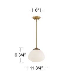 Possini Euro Design Orilla Brass Mini Pendant Light 11 3/4" Wide Mid Century Modern White Opal Glass Shade For Dining Room House Foyer Kitchen Island 13 Possini Euro Design Orilla Brass Mini Pendant Light 11 3/4" Wide Mid Century Modern White Opal Glass Shade For Dining Room House Foyer Kitchen Island -Home Decoration Series GUEST 0b036018 f0cd 4ca0 80d3 03090efdf1b6
