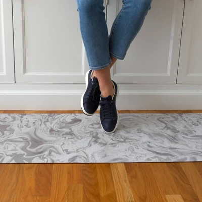 1'8"x5' FloorPops Aegean Anti-Fatigue Comfort Long Floor Mat Gray - Brewster 5 1'8"x5' FloorPops Aegean Anti-Fatigue Comfort Long Floor Mat Gray - Brewster - Image 3