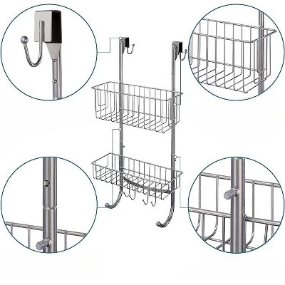 Smartpeas Hanging Shelf For The Bathroom - Gray 4 Smartpeas Hanging Shelf For The Bathroom - Gray - Image 2