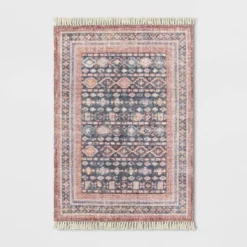 Alexandra Floral Printed Border Persian Rug Blush - Opalhouse™ -Home Decoration Series GUEST 13831d26 e9c0 4d66 95de 449574be25e7