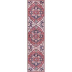 Cirali Ornate Large Medallion Washable Area Rug - JONATHAN Y