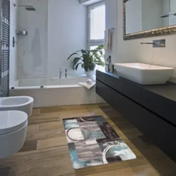 World Rug Gallery Contemporary Abstract Circles Anti Fatigue Standing Mat -Home Decoration Series GUEST 16cbb584 92bf 44e4 aee2 57153d1d8b02