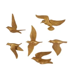 Set Of 6 Polystone Bird Floating Wall Decors - Olivia & May -Home Decoration Series GUEST 16ffa081 bd0d 4b02 84ee cceb072c4189