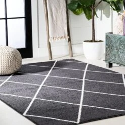 Cole Minimalist Diamond Trellis Round Area Rug - JONATHAN Y 15 Cole Minimalist Diamond Trellis Round Area Rug - JONATHAN Y -Home Decoration Series GUEST 171b4020 4a42 45d5 bfb3 bc2722d03768