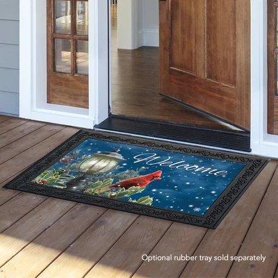 Briarwood Lane Winter Solitude Cardinal Doormat Welcome Indoor / 4 Briarwood Lane Winter Solitude Cardinal Doormat Welcome Indoor / - Image 2