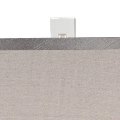 Vienna Full Spectrum Traditional Table Lamp With USB Charging Port 25" High Crystal Gray Shade Living Room Desk Bedroom House Bedside -Home Decoration Series GUEST 18594578 d98e 4d6d bdad b685971a70eb