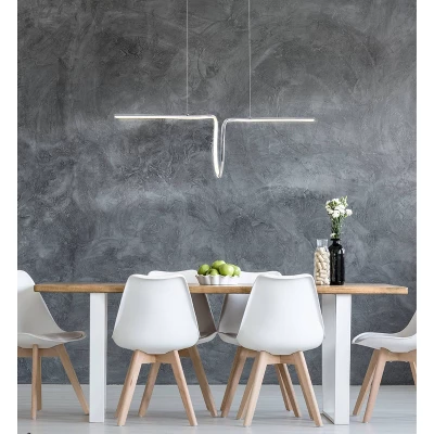 34.5" Adjustable Metal Ali Dimmable Linear Pendant (Includes Energy Efficient Light Bulb) - JONATHAN Y 3 34.5" Adjustable Metal Ali Dimmable Linear Pendant (Includes Energy Efficient Light Bulb) - JONATHAN Y