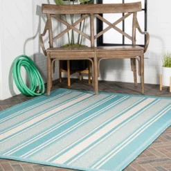 Haynes Modern Double Stripe Indoor/Outdoor Area Rug - JONATHAN Y -Home Decoration Series GUEST 1aa09e2c 9c1f 41cd 91ab 0913c57c2f09