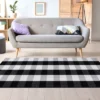 PiccoCasa Cotton Classic Pattern High Density Woven Floor Mats 1 Pc