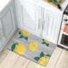 World Rug Gallery Lemon Pattern Anti Fatigue Standing Mat