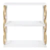 28" X 8" X 31" Ring Wooden 3-Tier Shelf White - Kate & Laurel All Things Decor -Home Decoration Series GUEST 1eacdf39 8872 4e38 a3bd 276c93680ea8