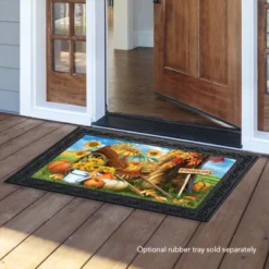 Pumpkin Cart Autumn Doormat Sunflowers Watering Can 30" X 18" Briarwood Lane -Home Decoration Series GUEST 1fbeb7f1 d4ca 425d 9e58 76a3225a50e8