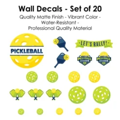 Big Dot Of Happiness Let’s Rally - Pickleball - Peel And Stick Sports Decor Vinyl Wall Art Stickers - Wall Decals - Set Of 20 12 Big Dot Of Happiness Let’s Rally - Pickleball - Peel And Stick Sports Decor Vinyl Wall Art Stickers - Wall Decals - Set Of 20 -Home Decoration Series GUEST 2168a407 6d77 481e a81b 5d6c51a53404
