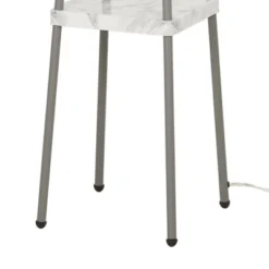 58" Metal Floor Lamp With Shelves Gray - Cresswell Lighting -Home Decoration Series GUEST 23a172f3 9d01 4d7b adda 97eaad8dea83