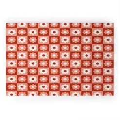 Grace Fall Retro Flower Pattern Welcome Mat - Society6 -Home Decoration Series GUEST 253a7d51 7b5e 49aa b022 7d99e0082ac2