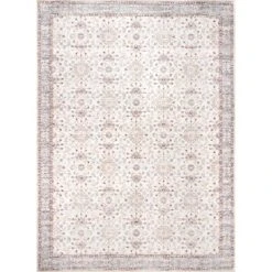 NuLOOM Gemma Machine Washable Transitional Floral Area Rug -Home Decoration Series GUEST 2588f56d 3965 4c63 860b 712e2761280e