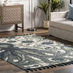 NuLOOM Thomas Paul Octopus Tasseled Area Rug -Home Decoration Series GUEST 27cdd6cc 7fb3 45ff 8281 432b63a12852