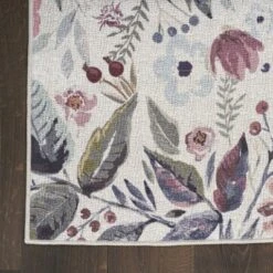 Nourison Washables Floral Indoor Non-Skid Area Rug -Home Decoration Series GUEST 2825ae76 9fc2 43d8 81c8 f5924f27a474
