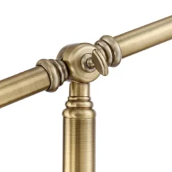 360 Lighting Traditional Pharmacy Floor Lamp With USB Charging Port 55" Tall Brass Dome Shade Adjustable Arm For Living Room Reading -Home Decoration Series GUEST 294e1a2d 5c53 478c adf7 e54f2967a51a