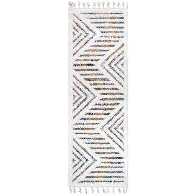 NuLOOM Bristol High-Low Geometric Tassel Area Rug 11 NuLOOM Bristol High-Low Geometric Tassel Area Rug - Image 9