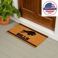 Evergreen Buffalo Bills Logo Turf Mat, Brown- 28 X 16 Inches Indoor Outdoor Doormat -Home Decoration Series GUEST 2b04ed61 ed52 487d bab7 fa0df7a2de21