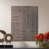 Dahlia Studios Ravenna 31 1/2" High Brown Rectangular Wood Wall Art