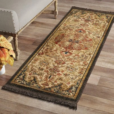 Floral Woven Medallion Persian Rug - Threshold 4 Floral Woven Medallion Persian Rug - Threshold - Image 2