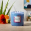 28oz Glass Moonlit Hibiscus Candle Light Blue - Opalhouse™ 2 28oz Glass Moonlit Hibiscus Candle Light Blue - Opalhouse™ -Home Decoration Series GUEST 2c95080b 9726 45aa 9b0e 3946015c92e0