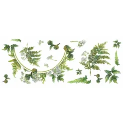 Fern Peel And Stick Decal With Circle Mirror - RoomMates -Home Decoration Series GUEST 2cc7a5ec 3c93 42c7 a509 a6abb2781852