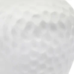 20.08" Traditional Ceramic Texture Imprint Winding Table Desk Lamp With Matching Fabric Shade White - Creekwood Home -Home Decoration Series GUEST 2de1b959 f1cd 47b5 877b f258998a743a