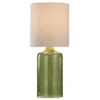 Seeded Glass Table Lamp Meadow Green Finish - StyleCraft