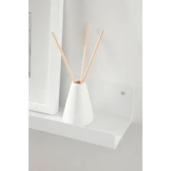 24" X 3" Mezzo Modern Metal Ledge Shelf Set White - Kate & Laurel All Things Decor -Home Decoration Series GUEST 2e7e599b e88f 4a9a 9436 4fe74b6a1570