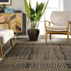 NuLOOM Noel Bohemian Striped Hand Woven Jute Area Rug 17 NuLOOM Noel Bohemian Striped Hand Woven Jute Area Rug -Home Decoration Series GUEST 2f7edc23 435a 48ee b3e0 18b724f58f5d
