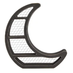 Farmlyn Creek Small Wooden Crescent Moon Wall Shelf For Crystals & Essential Oils, Rustic Home Wall Decor For Nursery, Black, 10.7 X 11.2 X 2 In -Home Decoration Series GUEST 30472253 858a 419d 9637 28910056ca3f