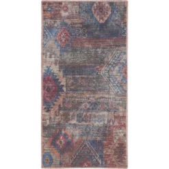 Nicole Curtis Machine Washable Distressed Southwestern Indoor Rug -Home Decoration Series GUEST 32107be6 c56f 4362 87e2 a49988bcf50f