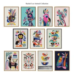 18" X 24" Sylvie Galah Framed Canvas Wall Art By Rachel Lee Natural - Kate And Laurel -Home Decoration Series GUEST 332c4ec8 8906 4589 adb5 5300e1131dab