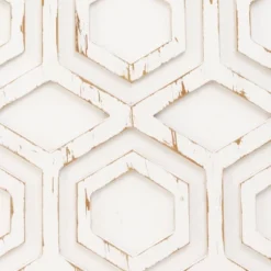 Ralston Wooden Wall Art With Pattern White -Home Decoration Series GUEST 33363c6a 5374 476f 913e aa5bb7734e8b