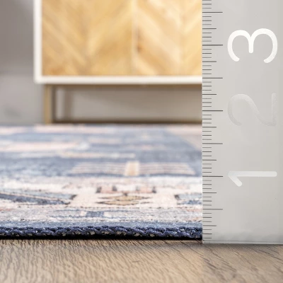 NuLOOM Norma Machine Washable Traditional Medallion Area Rug 4 NuLOOM Norma Machine Washable Traditional Medallion Area Rug - Image 2