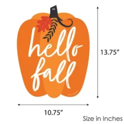 Big Dot Of Happiness Fall Pumpkin - Hanging Porch Halloween Or Thanksgiving Party Outdoor Decorations - Front Door Decor - 1 Piece Sign -Home Decoration Series GUEST 35266d9b 26de 4034 957f adde869c138d