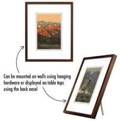 Americanflat Set Of 4 National Park Prints By Anderson Design Group Vintage Botanical Ready Framed Artwork In 11X14 Mahogany Frames -Home Decoration Series GUEST 355e93ad b84c 4ae6 962d 56468ab5ca9e