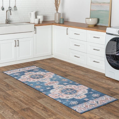 NuLOOM Norma Machine Washable Traditional Medallion Area Rug 3 NuLOOM Norma Machine Washable Traditional Medallion Area Rug