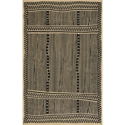 NuLOOM Noel Bohemian Striped Hand Woven Jute Area Rug 11 NuLOOM Noel Bohemian Striped Hand Woven Jute Area Rug - Image 9