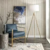 NuLOOM Wales 66" Metal Floor Lamp Lighting - Gold 66" H X 20" W X 20" D -Home Decoration Series GUEST 39cf9ab9 f703 48b8 8e6e 30659a815a84