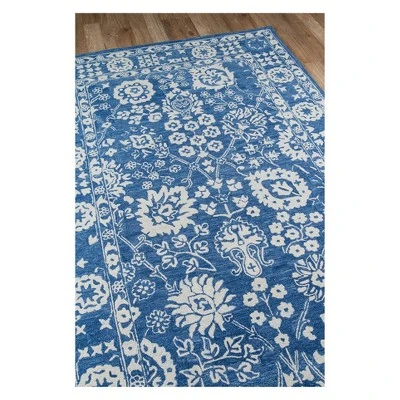 Momeni Cosette Giovanni Blue 2'x3' Accent Rug 4 Momeni Cosette Giovanni Blue 2'x3' Accent Rug - Image 2