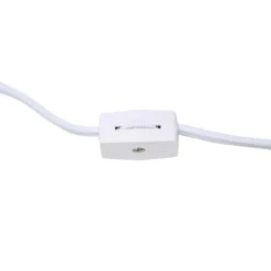 11.81" Traditional Petite Metal Stick Bedside Table Desk Lamp In Chrome With Fabric Shade Purple - Creekwood Home -Home Decoration Series GUEST 3bb3e069 084c 4a04 8f61 9d25a0cabe6c 1